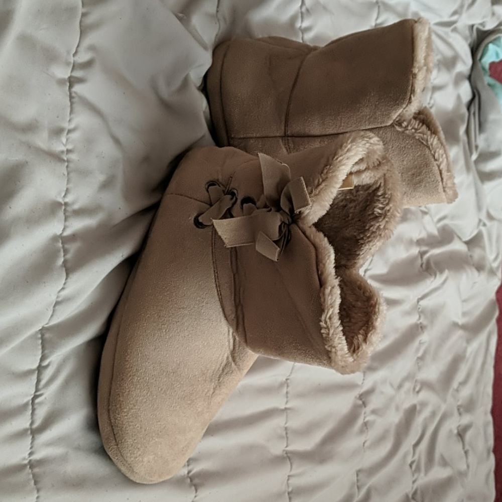 Tan boots